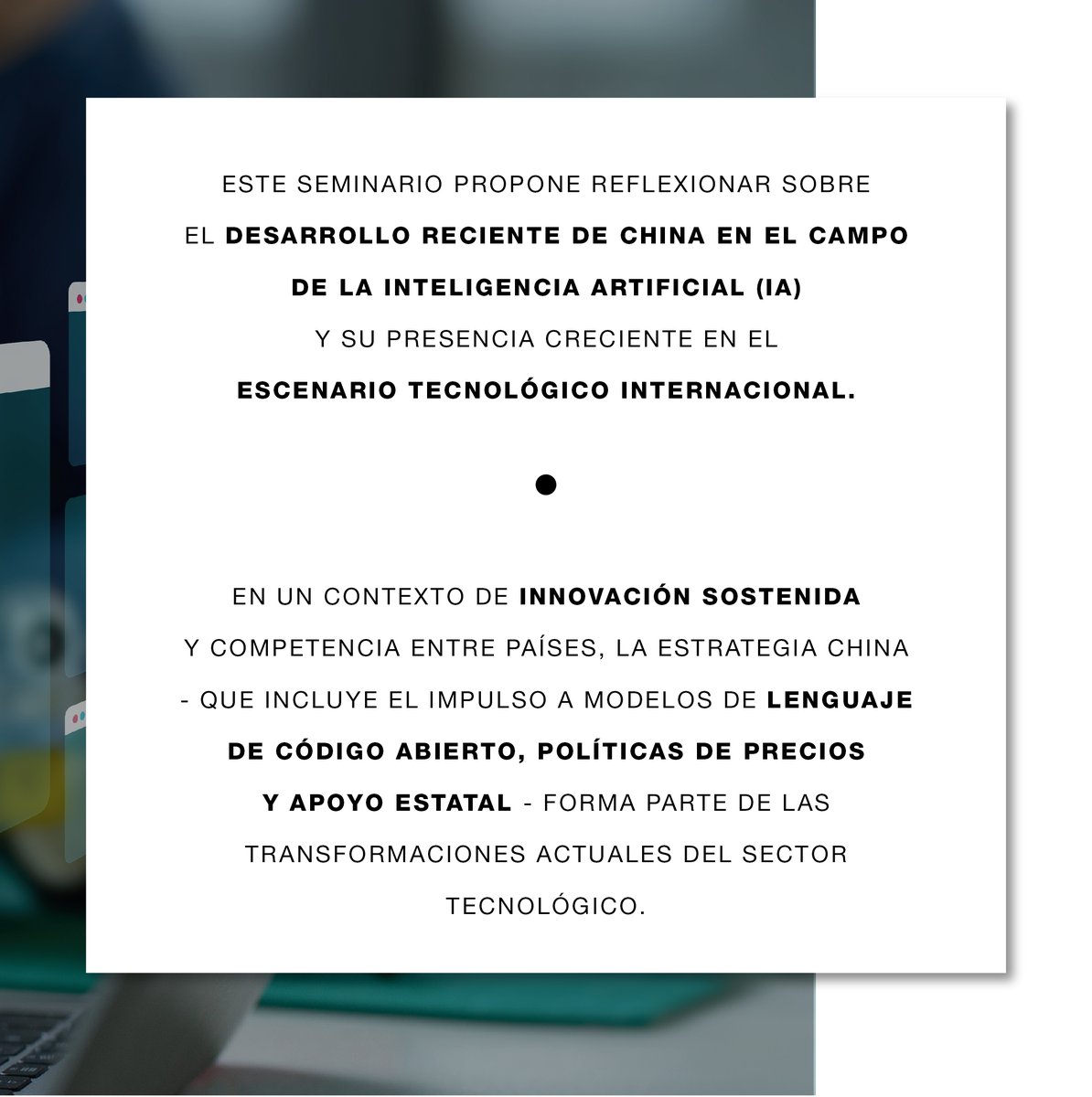 UBA_Confucio's tweet photo. Una propuesta de formación académica para analizar las transformaciones actuales del escenario tecnológico internacional.

¡Te esperamos!

#UBAConfucio https://t.co/h8XsWd0JHs