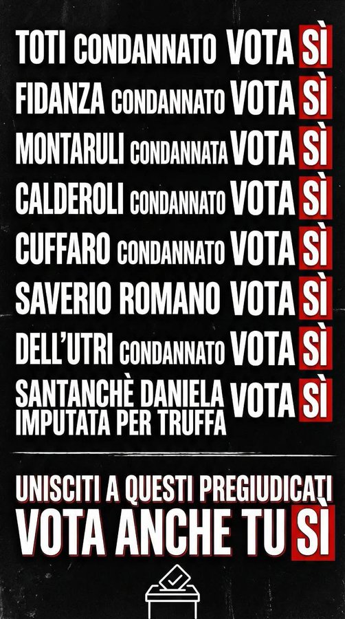 robertodimassim's tweet photo. @isatovaglieri PARLACI DEI #CONDANNATI CHE AVETE IN PARLAMENTO COME RELIQUIE E NON AVETE NEANCHE CACCIATO.
DI QUESTA GENTE NON PARLI...SONO I #PEGGIORI https://t.co/9gRuU1VsUK