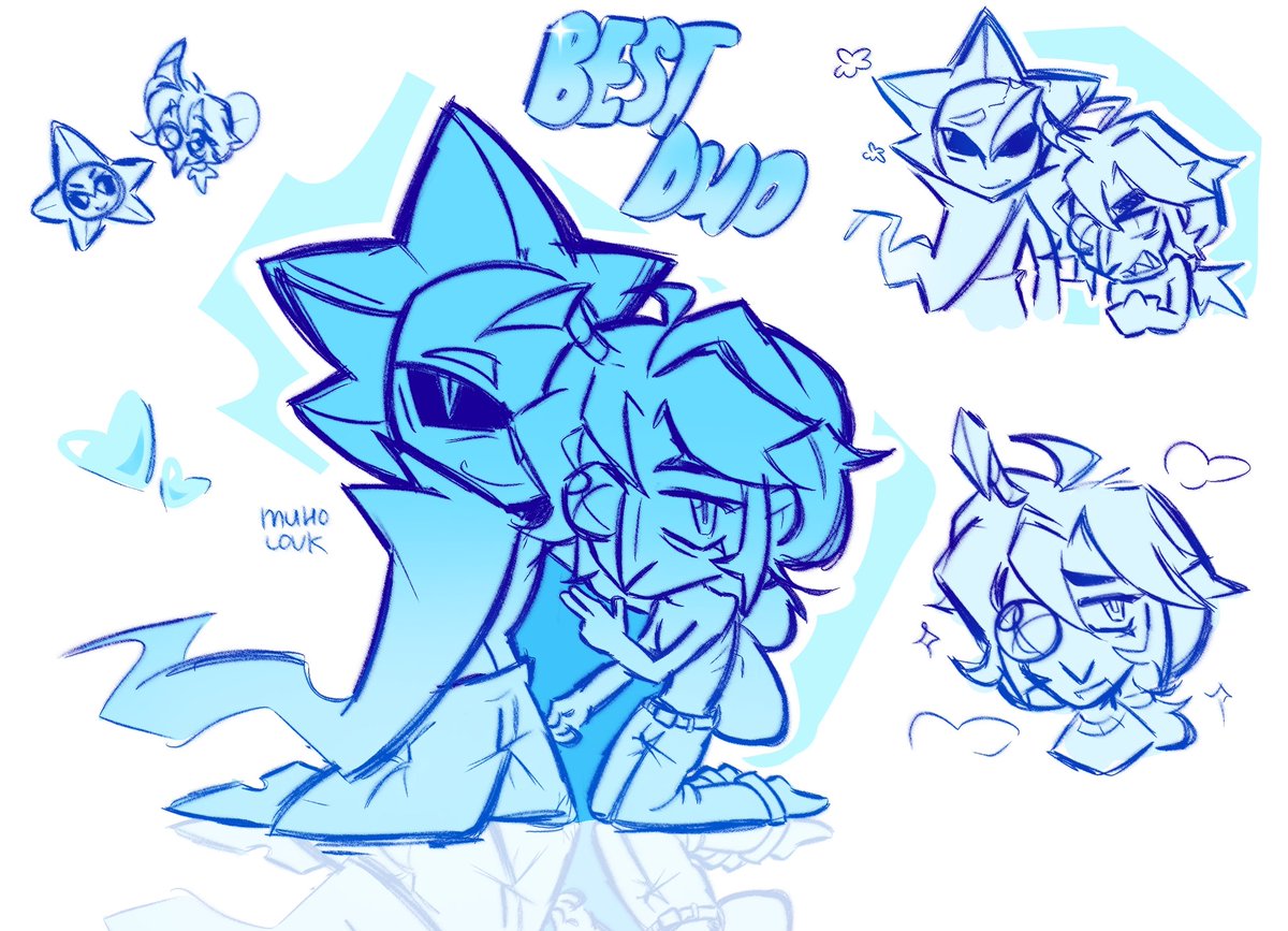Muholvk's tweet photo. Not a ship. I really love these two 😛 #BrawlStarsSirius #BrawlStarsAngelo #BraelStarsArt https://t.co/WIjkjkLkEm