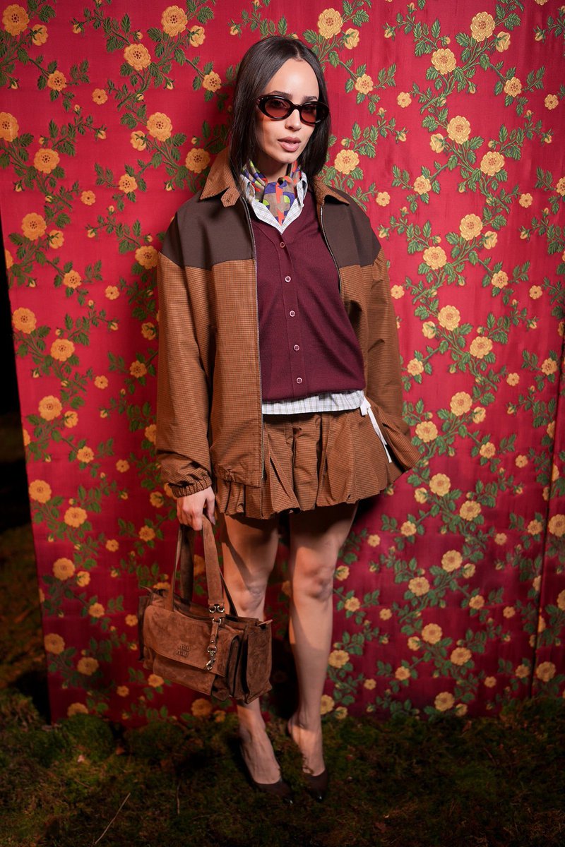Charts_sofia's tweet photo. Sofia Carson for Miu Miu's FW26 show in Paris ! https://t.co/98wQbqn9O3