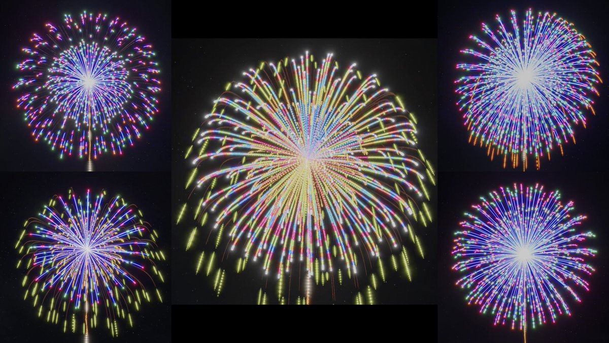 OwariFireworks's tweet photo. 【fwsim】新作時差式花火コレクションver4.1

YouTube動画URL👇 
https://t.co/neNOuJdJJv

尾張煙火製造所の新しく改良された時差式花火version4.1です

#時差式花火
#fwsim 
#花火
#花火大会
#fireworks https://t.co/cRBqMzBNTU