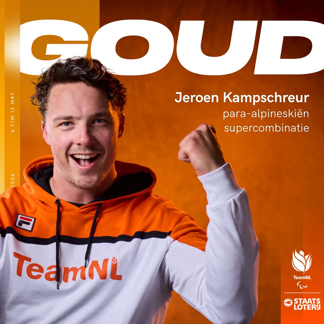 TeamNLtweets's tweet photo. FENOMENAAL! 🤩

Het verschil is minimaal (0.11 seconden), maar dat maakt niet uit! Paralympisch goud! 🥇

#TeamNL | #MilanoCortina2026 https://t.co/mIRMKR5q1M