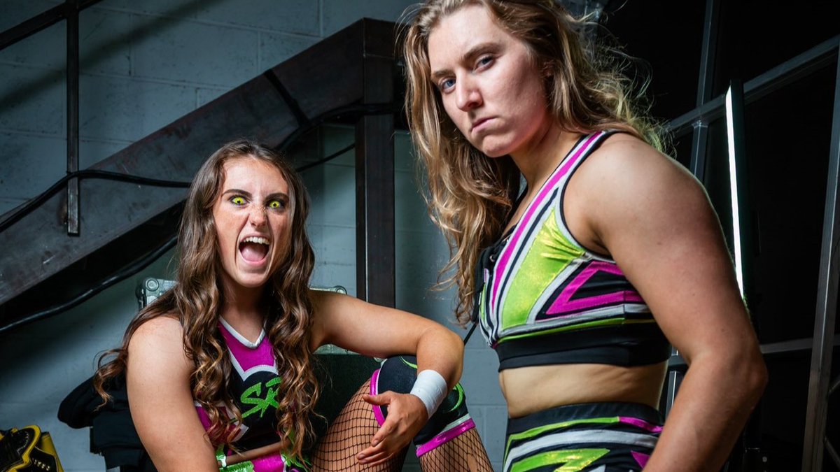 WOJwrestling's tweet photo. SENDAI GIRLS NEWS: Sendai Girls have announced that Stephanie Maze and Pro-Wrestling EVE's Safire Reed and Anita Vaughan (known collectively as Hyperactive) will join them on a tour in July. 

#SENJO | #EVE | #ProWrestlingEVE | #joshi