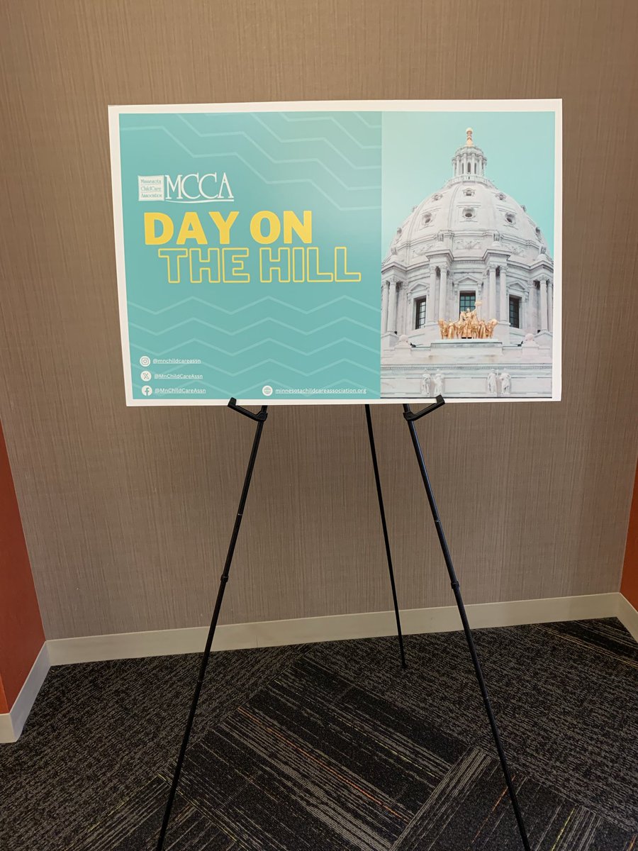 MnChildCareAssn's tweet photo. Today’s the big day! So excited for #MCCA_DOTH26 &amp; the opportunity for our members to connect w/ each other &amp; their legislators! #mnleg 

Special TY to @FlahertyHood for hosting our group :) https://t.co/iGG2GEUyCP