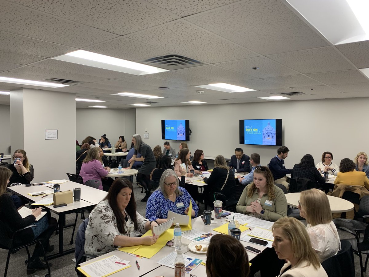 MnChildCareAssn's tweet photo. Today’s the big day! So excited for #MCCA_DOTH26 &amp; the opportunity for our members to connect w/ each other &amp; their legislators! #mnleg 

Special TY to @FlahertyHood for hosting our group :) https://t.co/iGG2GEUyCP