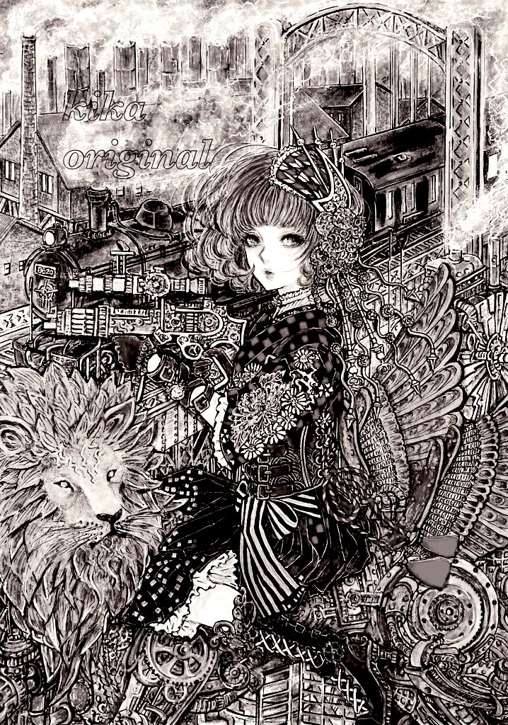 kika3838's tweet photo. #見つけてくれてありがとう祭開幕 

「大正スチームパンク」モノクロver.
#絵柄が好みっていう人にフォローされたい #春の創作クラスタフォロー祭り 
#アナログイラスト https://t.co/8alL5ziVda