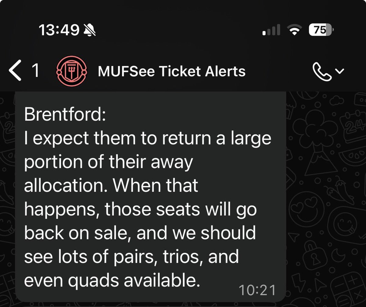 MUFC Ticket Alerts tweet media