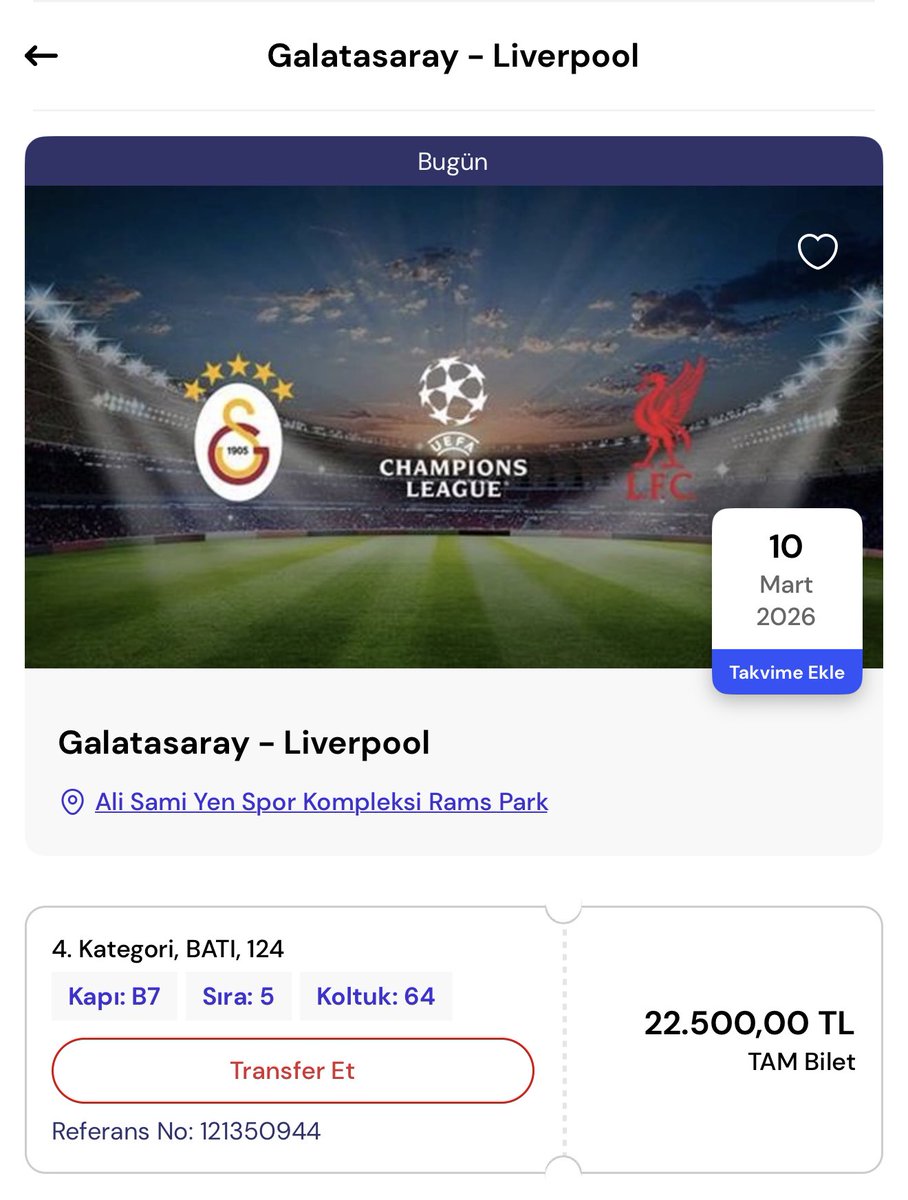 2 adet Yanyana gişe fiyatının altına satıyorum gidemeyeceğim maça isteyen yazsın