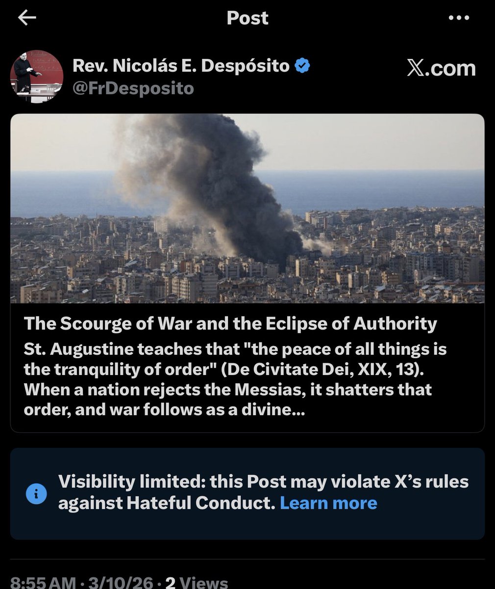 Rev. Nicolás E. Despósito tweet media