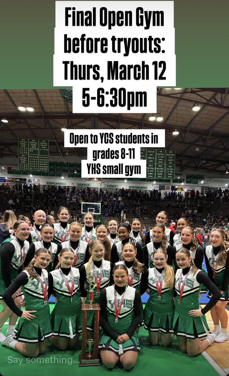 YHS Cheerleading tweet media