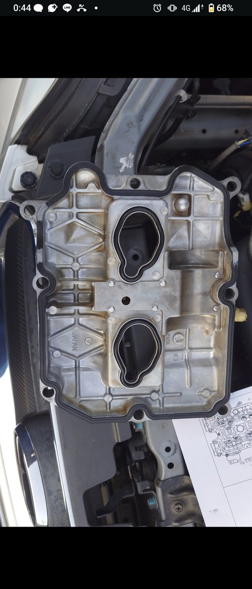 車検が迫ったとこでレガシィのエンジンオイル漏れ発覚して直した