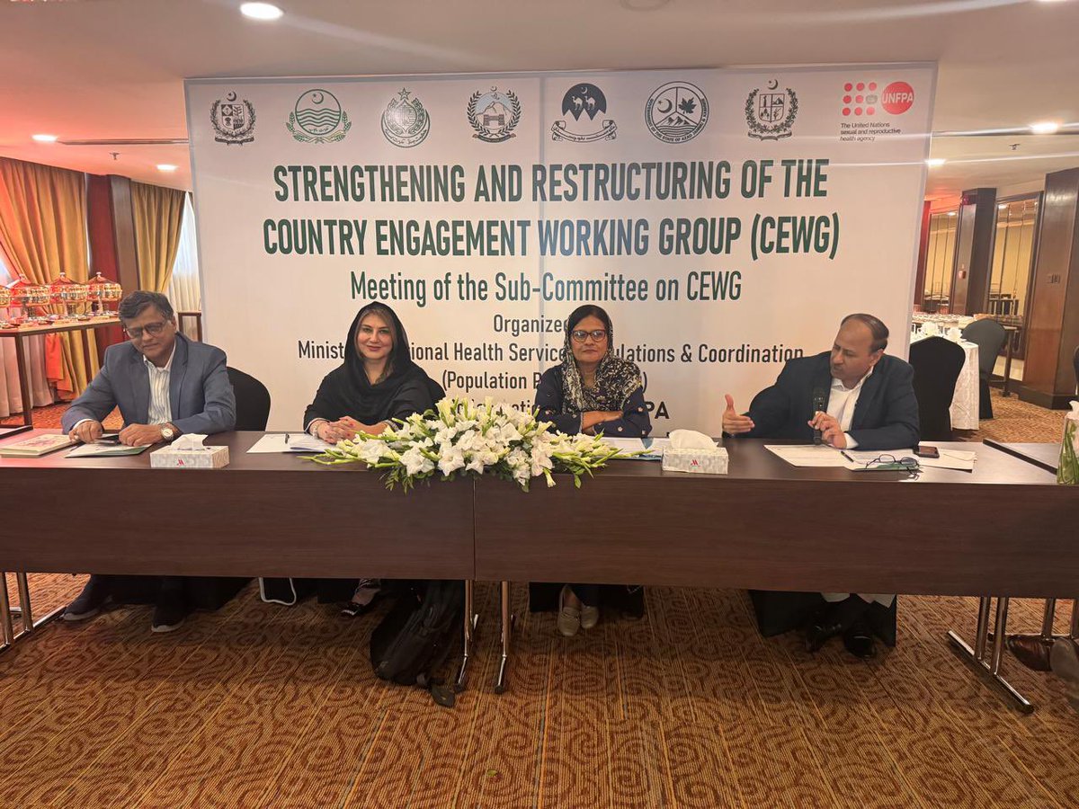 PWDDirectorate's tweet photo. A meeting of the Sub-Committee on Country Engagement Working Group (CEWG) was held to discuss the strengthening and restructuring of CEWG. The meeting was attended by Dr. Aneela Mahfooz Durrani, Secretary Population Welfare Department Khyber Pakhtunkhwa. https://t.co/AR9jYoYh10