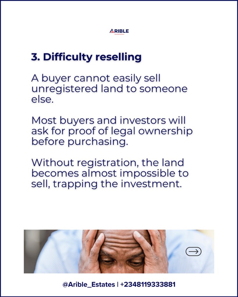 Arible_Estates's tweet image. Selling unregistered land can come with serious legal consequences. Know the risks before making a move. ⚠️

#knowledgeiskey
#AribleGroup
#realestate
#viralpost2026シ