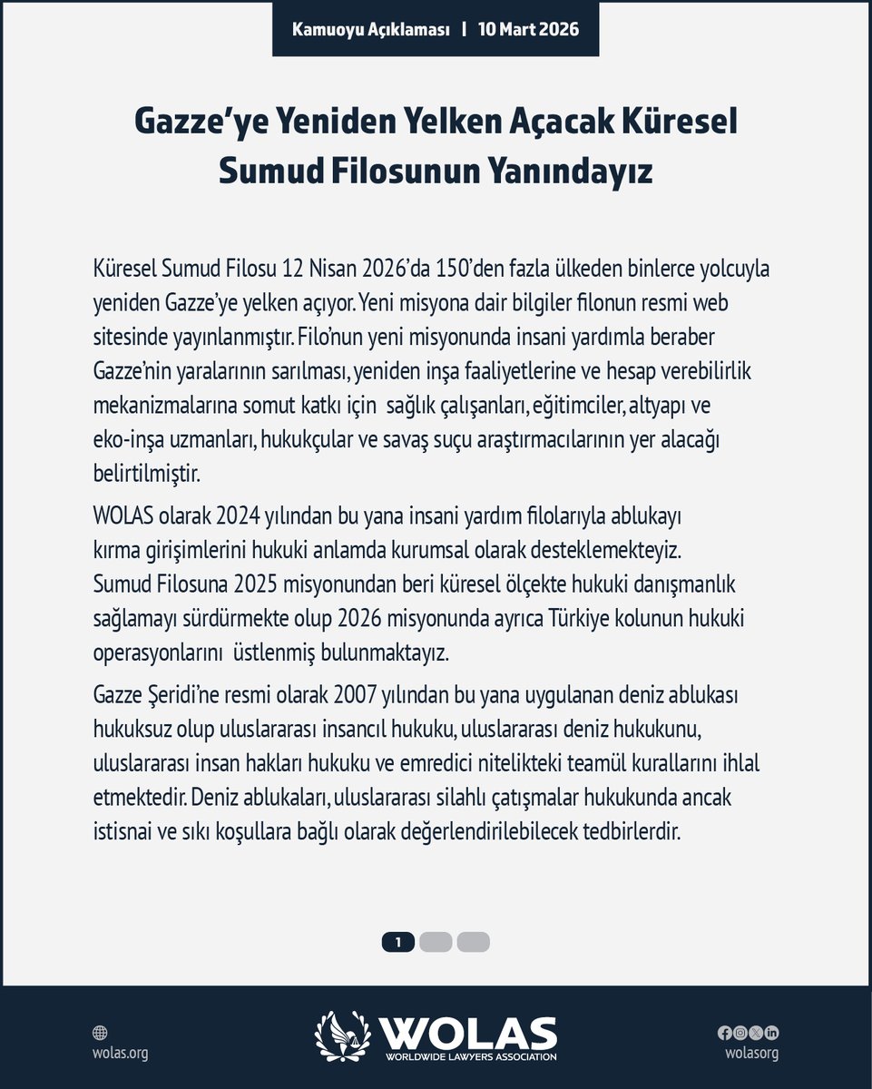 WOLAS - Yeryüzü Avukatları Derneği tweet media