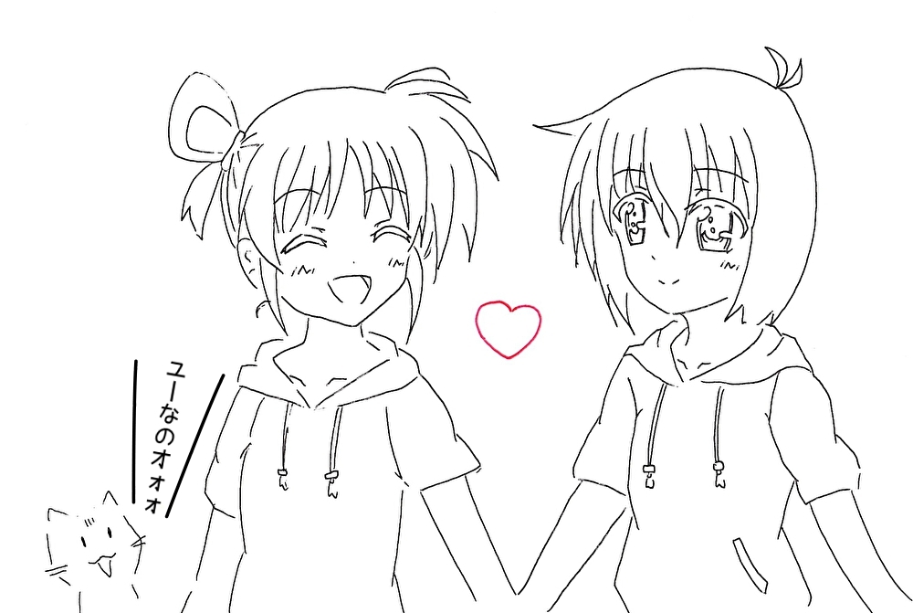 hibitocold's tweet photo. @1010djehuti 佑杞さん（@simoyuu）のイラストを参考に少し手を加えたリメイクイラスト。ユーなの猫も喜んでらぁ。 
※許可取得済み
https://t.co/0zh07ulFTb https://t.co/Mx5B2JlIjt