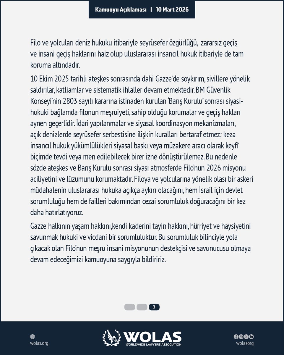 WOLAS - Yeryüzü Avukatları Derneği tweet media