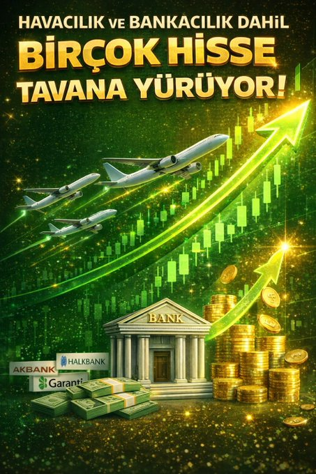 #Havacılık ve #Bankacılık dahil birçok #hisse tavana yürüyor .
#bist100 #petrol #tavan