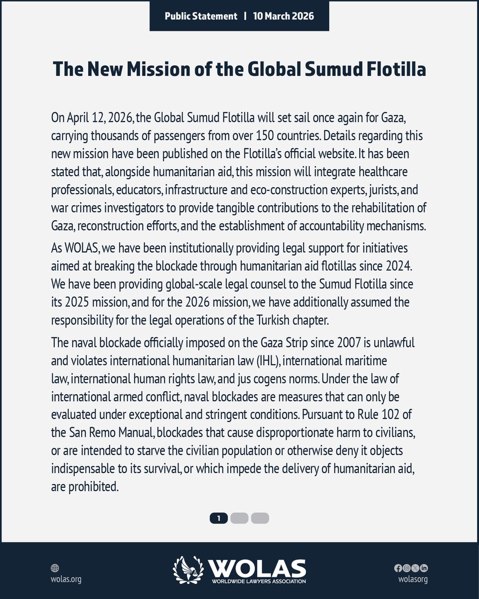 WOLAS - Yeryüzü Avukatları Derneği tweet media