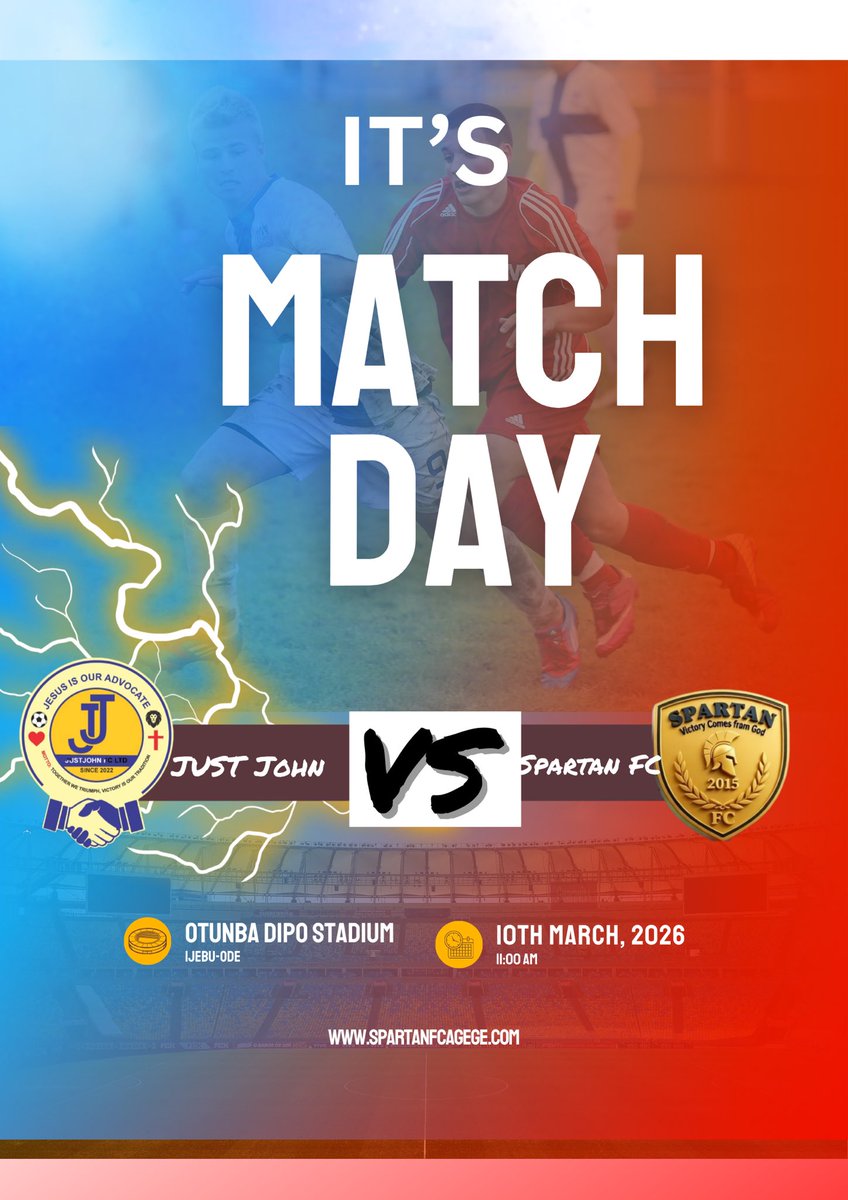 Our match has been postponed to tomorrow 11th March, 2026. Time: 3PM #Matchday