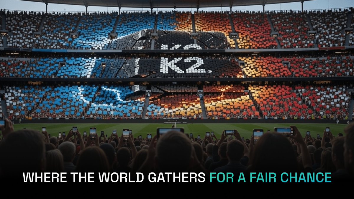 Imagine millions of people around the world gathering for the same moment.

Not to watch…
 But to participate.
K2 is building global PowerBlock events where anyone can join, win, and engage in a transparent system powered by blockchain.

No gatekeepers.
Just opportunity.