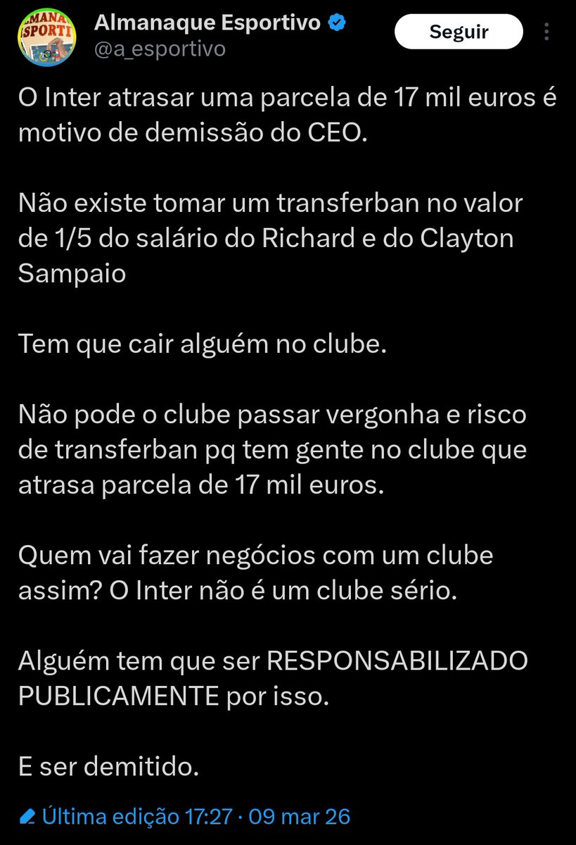 RT:

A turminha odiava a administração da Gestão anterior;

Aí foram lá e elegeram DUAS VEZES o VP de Finanças/Administração da Gestão anterior;

E ainda diziam, curtiam e retuitavam com a boca cheia que "A turminha do Twitter venceu!"
