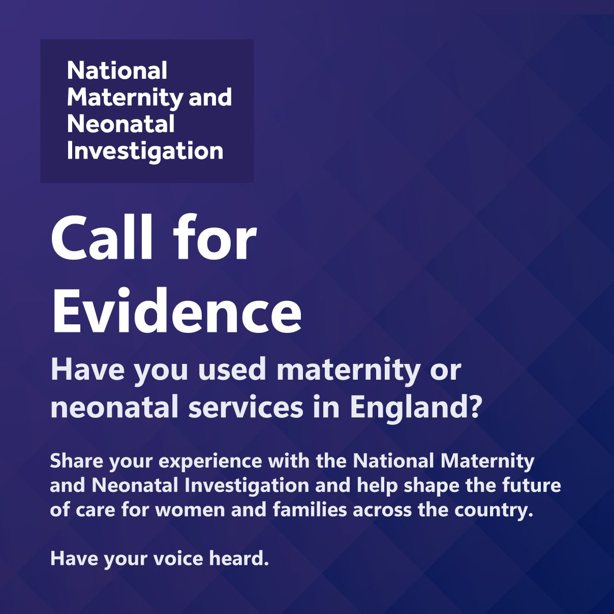 National Maternity and Neonatal Investigation tweet media