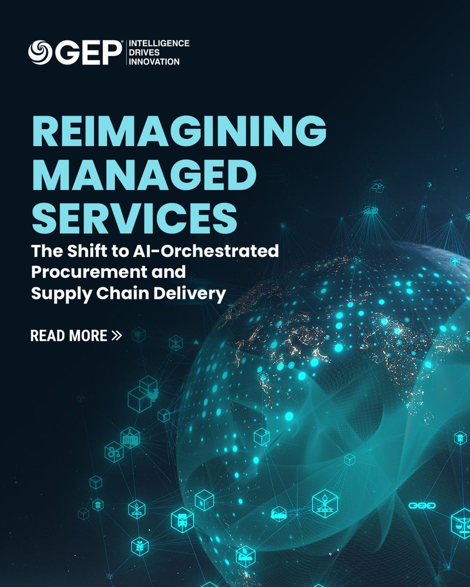 The future of managed services isn’t more tools or people. It’s #AgenticAI running #procurement and #SupplyChain workflows autonomously, with humans governing outcomes. Read the paper for the blueprint: bit.ly/40BrccZ