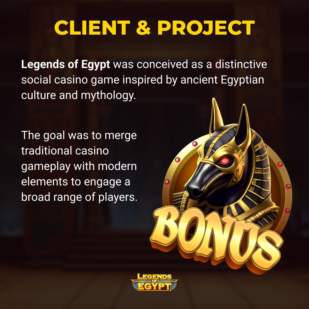 WhimsyGamesDev's tweet photo. What happens in Egypt… stays in Egypt. 

Until you hit a big win 🎰 Legends of Egypt 📷 — our case. From pyramids to scarabs — every detail built for flow &amp; fun.  Pharaohs would spin this 📷 

👉https://t.co/21VT8zslFx

#GameDev #SocialCasino #WhimsyGames https://t.co/ya46Yj1ViS