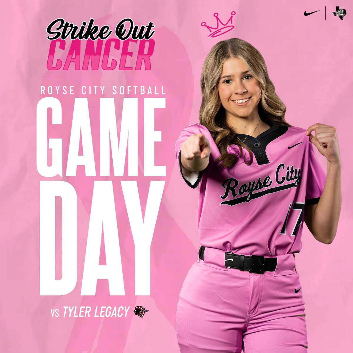 RCHSBULLDOGSB's tweet photo. ๐ Strike Out Cancer ๐
Bulldog Softball is taking the field to Strike Out Cancer!
Wear your pink, pack the stands. and help us make a difference. ๐ฉท๐ฅ #StrikeOutBreastCancer #PinkOut #BulldogNation
๐ Tyler Legacy
๐พ RCHS Softball Field
โฐ JV 5PM // V 6:30PM https://t.co/SwhUvCpuVV