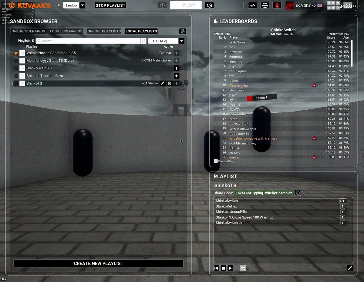 KovaaKsClippingTwitchyChampion

Finally made the playlist thanks to <a href="/wa11p1per/">wa11p1per the creator</a> if you guys want to give these a go for simple target switching fundamentals GLHF. <a href="/noAimHQ/">noAim</a>