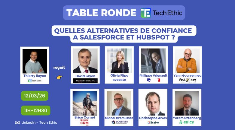 SaaS_Cloud's tweet photo. J- 2 
https://t.co/RWOktYrpUA A qui accorder notre confiance numérique dans le domaine marketing/relation clients face aux géants US ? C'est le sujet de notre table ronde du 12 mars avec 8 experts dont @fayon, @ygourven ,@scale_martech,@_DINUM ... https://t.co/AOg4ZriAeQ