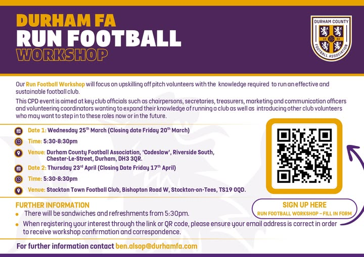 𝗗𝘂𝗿𝗵𝗮𝗺 𝗖𝗼𝘂𝗻𝘁𝘆 𝗙𝗔 ⚽️ tweet media