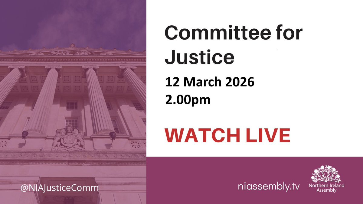 Northern Ireland Assembly Justice Committee tweet media
