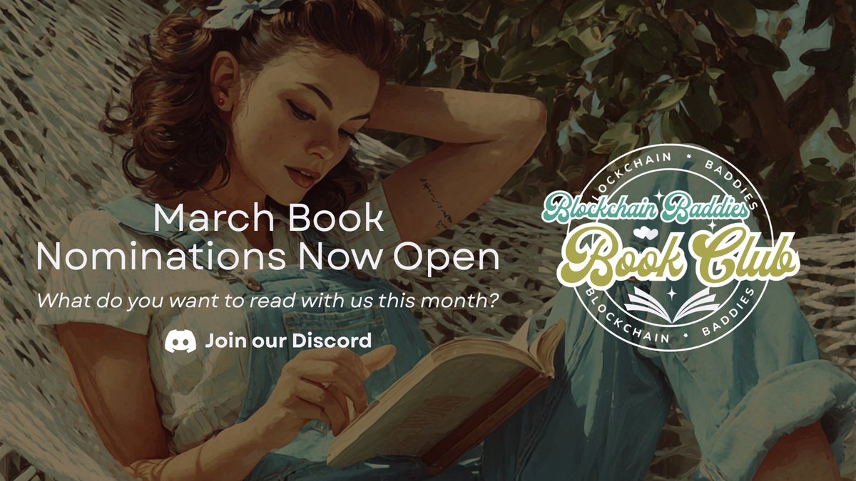 BchainBookClub's tweet photo. Last month, we read Belladonna by Adalyn Grace... What do you want to read this month? Nominations now open! 

Join our Discord, drop your TBR title pick, and we'll put it to a vote with the girls. 🫶 https://t.co/f5Az7OHE9T