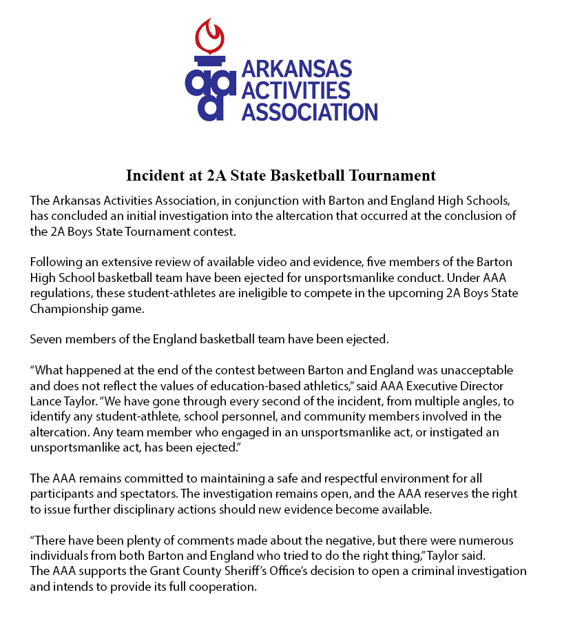 Arkansas Activities Association tweet media