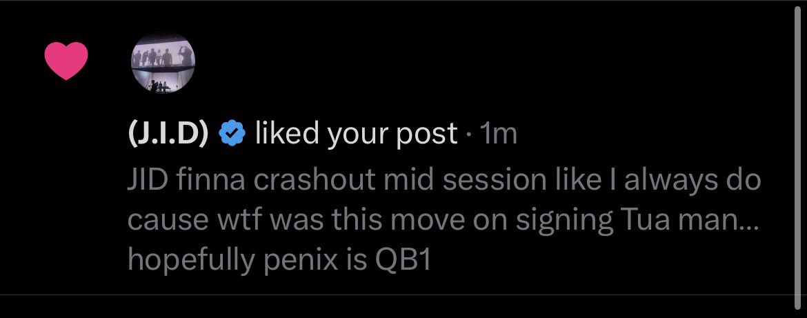 Yo wtf just happened… did not expect him to like my comment 
<a href="/JIDsv/">(J.I.D)</a> GOAT SHITTTT