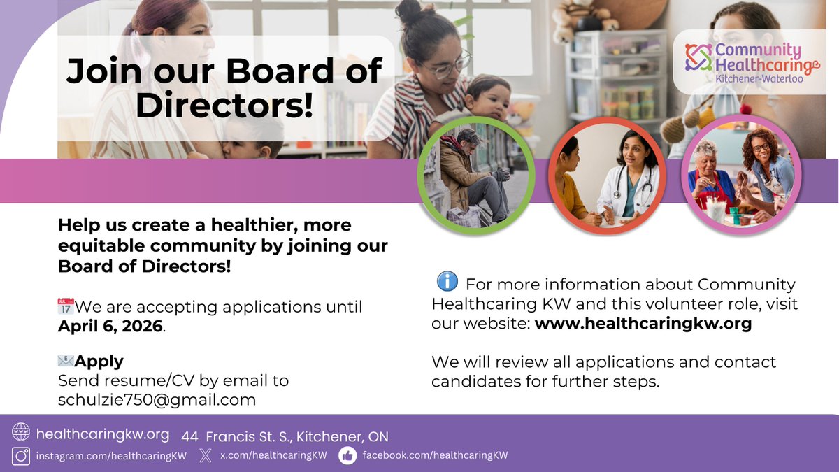 Community Healthcaring Kitchener-Waterloo tweet media