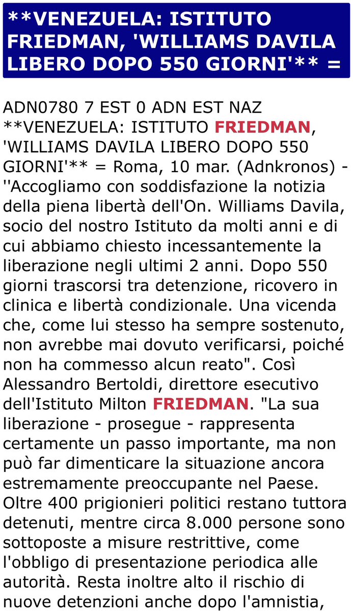 Istituto Friedman tweet media