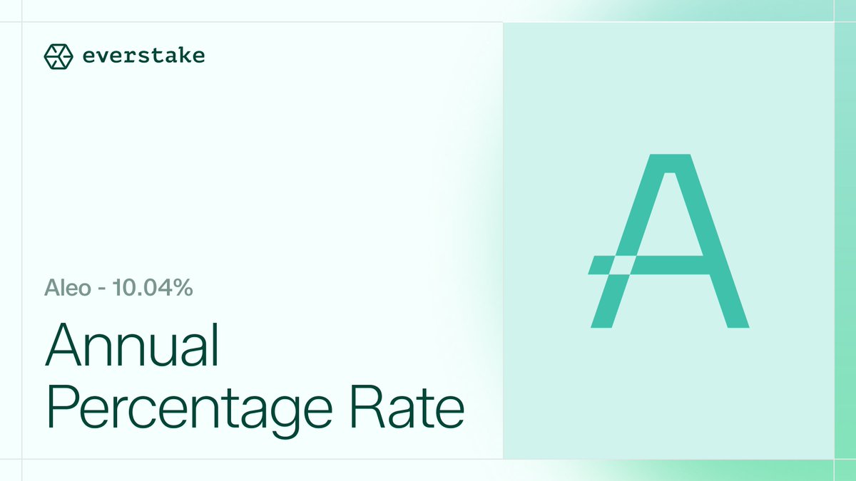 everstake_pool's tweet photo. Our #WeeklyAPR is here!
This week, @AleoHQ delivers ~10.04% APR.
Aleo is a decentralized, open-source platform that balances privacy with zero-knowledge proofs (ZKPs). This technology allows developers to create decentralized applications (dApps) that are private by default and maintain the flexibility to execute programmable functions.
Stake $ALEO with Everstake: https://t.co/d7F8PuUMMF