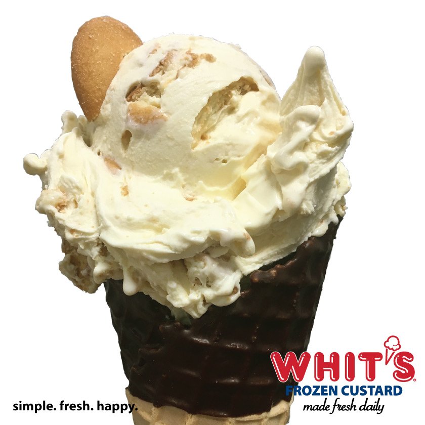 The flavor today is: BANANA PUDDING! 🍌

Banana custard with banana slices and crushed vanilla wafers.