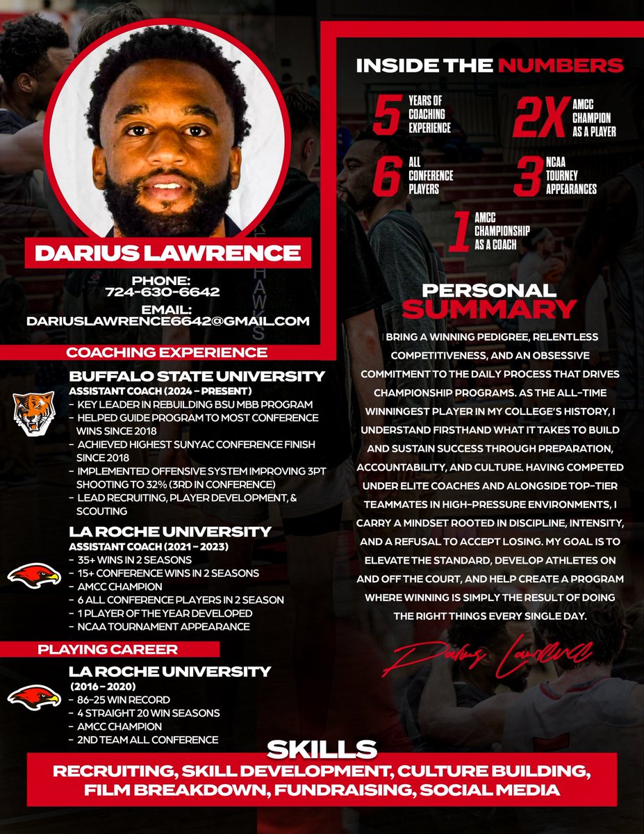 courtsideshad's tweet photo. 🚨 Coaches 🚨

1 page resumes &amp; coaching portfolios available. I can help you build a resume / portfolio that will help you STAND OUT. 

DM’s are open ❗️ https://t.co/vyYUX2dp1i