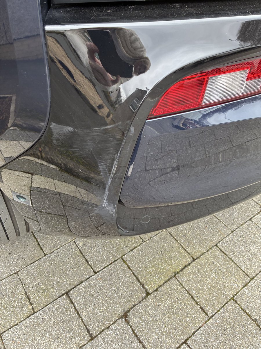 Thank you to the fucker who skelped my wife’s immaculate BMW i3 reversing out of or driving into the space next to her <a href="/glasgowfort/">Glasgow Fort</a> !

To be honest, they’re FUCKING MASSIVE spaces so I ask the question, if you can’t enter or exit such massive spaces should you be FUCKING DRIVING?