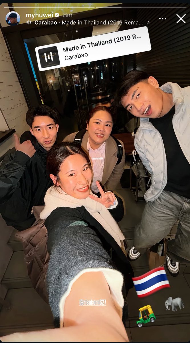 daishunningstar's tweet photo. FUCKINGG REAL!!!!! HUWEI POSTED AN IG STORY TOGETHER  WITH HIS FRIENDS AND BOYFRIEND BOMI!!!!!!!!

#HuweiBomi #TheboyfriendSeason2 https://t.co/ZhQCLldGy5