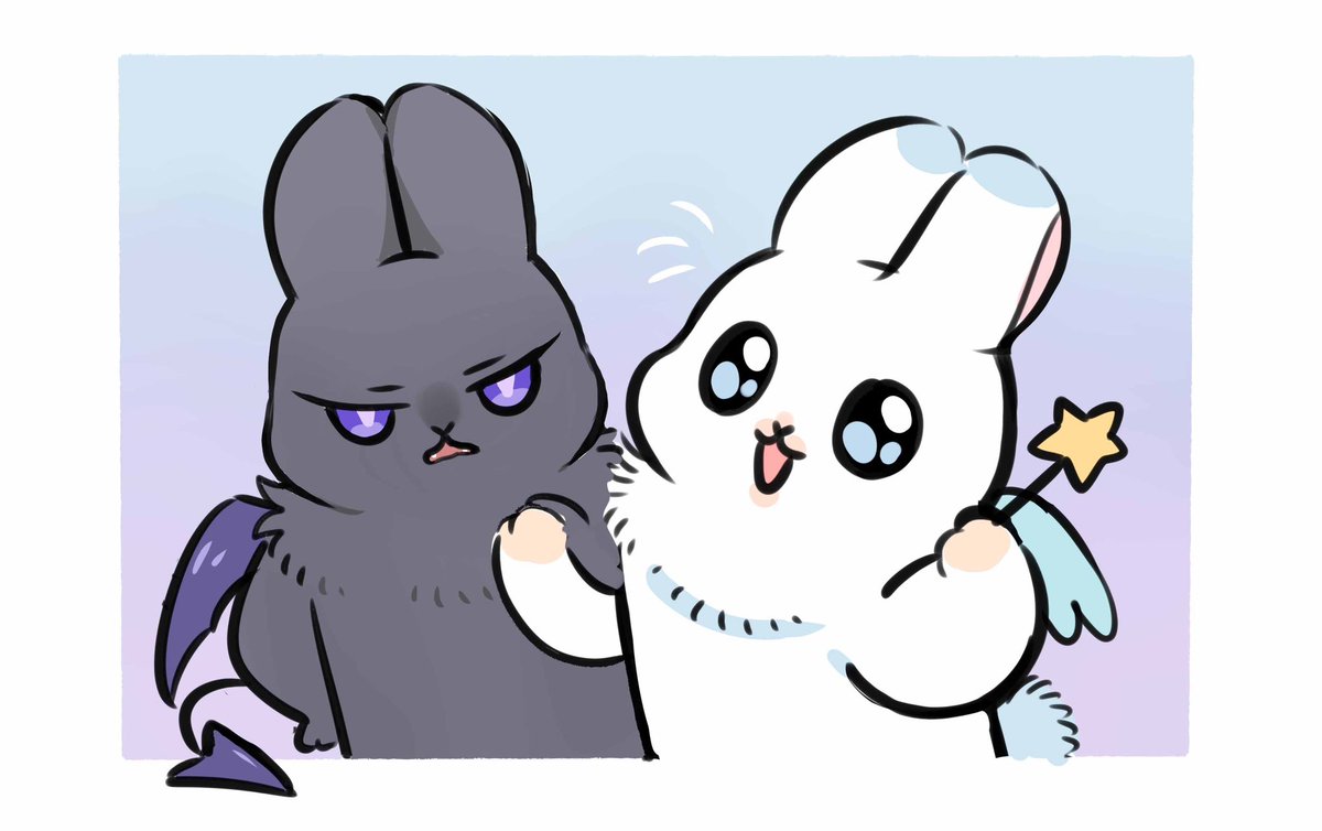 最近自我調適能力有升級（大概？）
所以天使惡魔兔很少在腦海裡出現😇