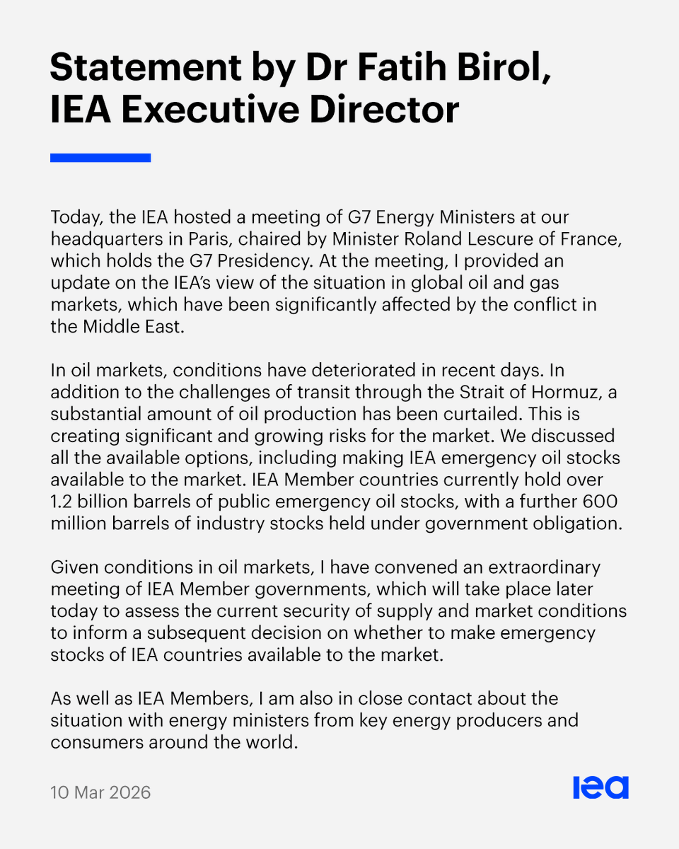 Fatih Birol tweet media