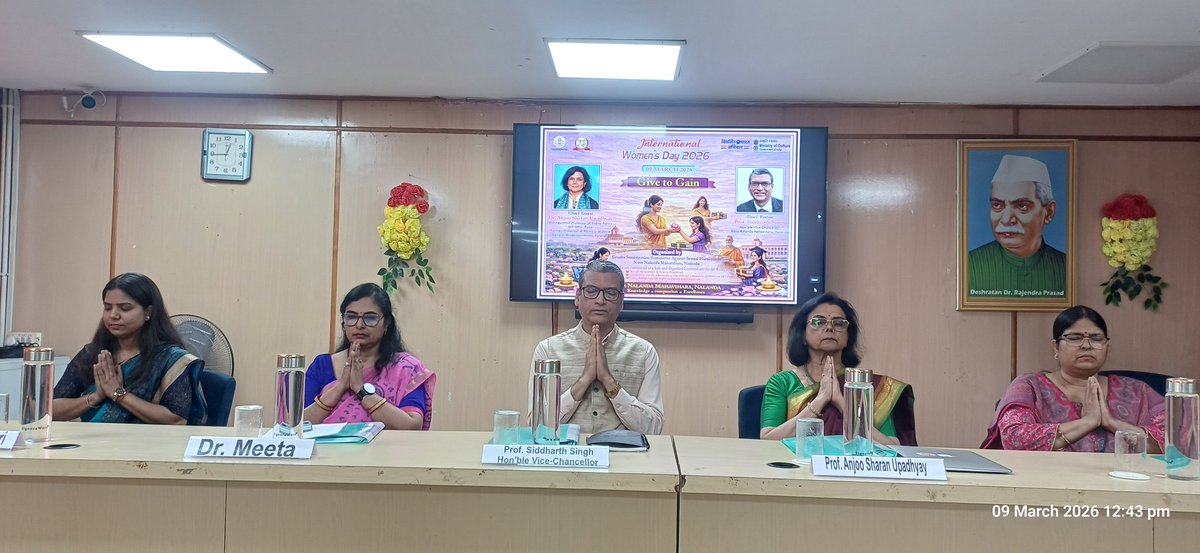 Nava Nalanda Mahavihara, Nalanda (NNM) tweet media