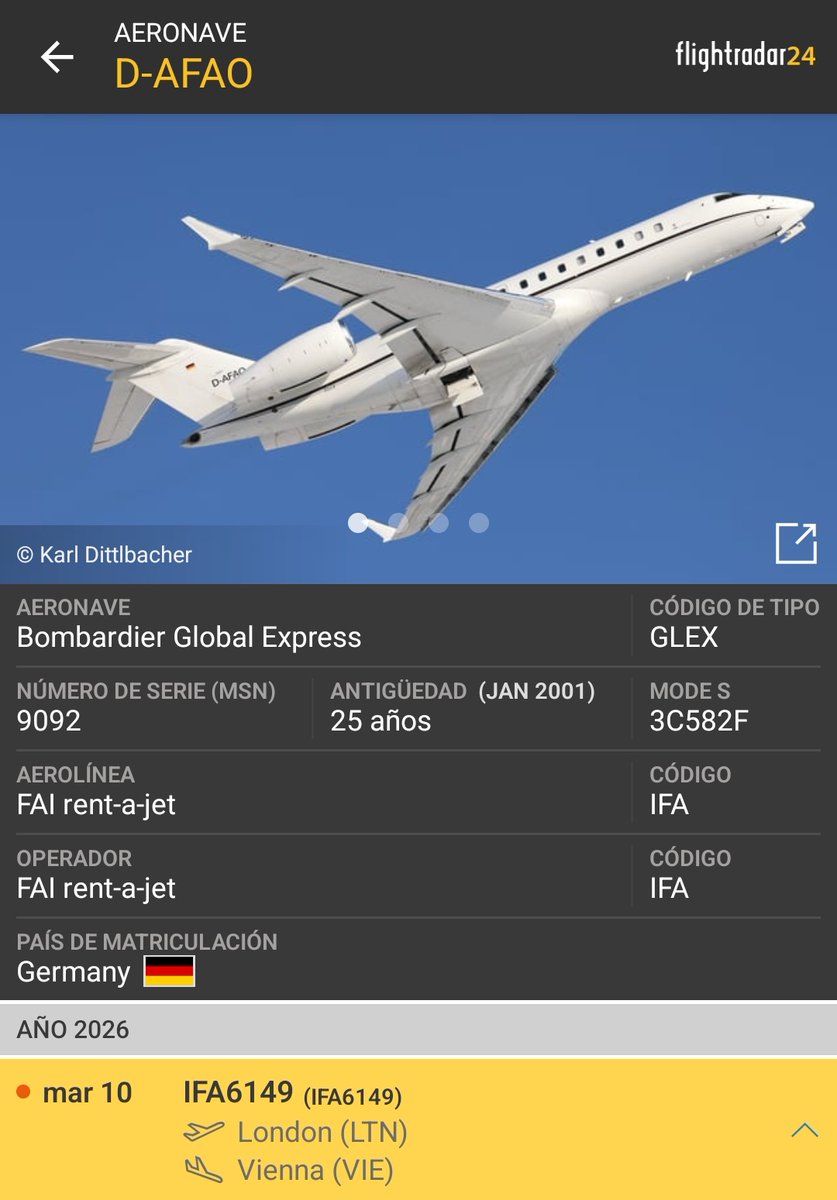 D-AFAO continúa en Caracas, ya tiene plan de vuelo Londres,Luton 🏴󠁧󠁢󠁥󠁮󠁧󠁿 - Viena 🇦🇹 por lo que estimo que pronto saldrá de Caracas rumbo a Inglaterra.