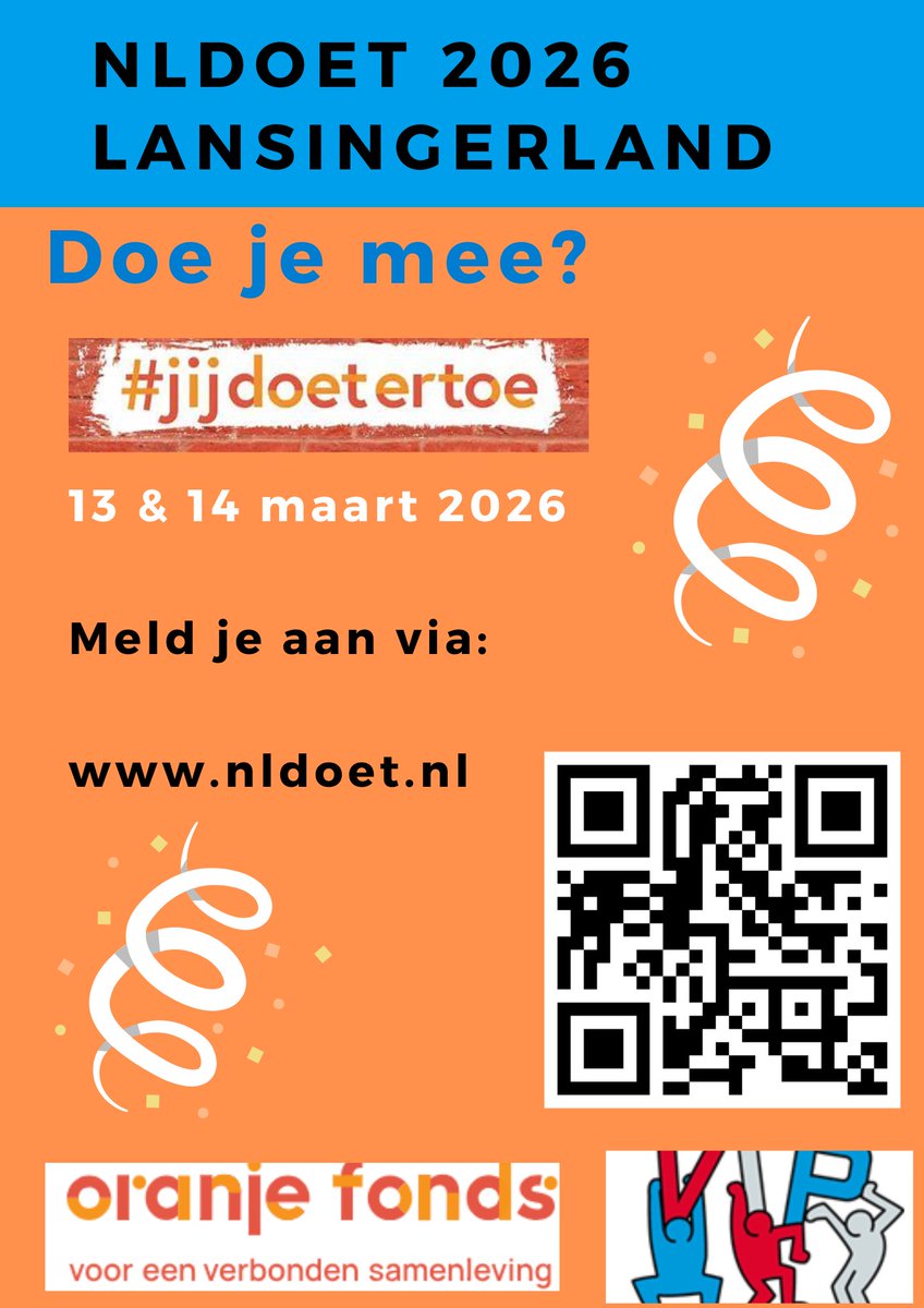 VIPgemLL's tweet photo. NLdoet komt eraan op 13 &amp; 14 maart 2026!
 
 Doe mee en meldt je aan ! we gaan er een mooi vrijwilligersweekend van maken.
 
 https://t.co/v9KDPYyo8W
 https://t.co/mlYrZ65Uoi https://t.co/BSl7H6vP4h