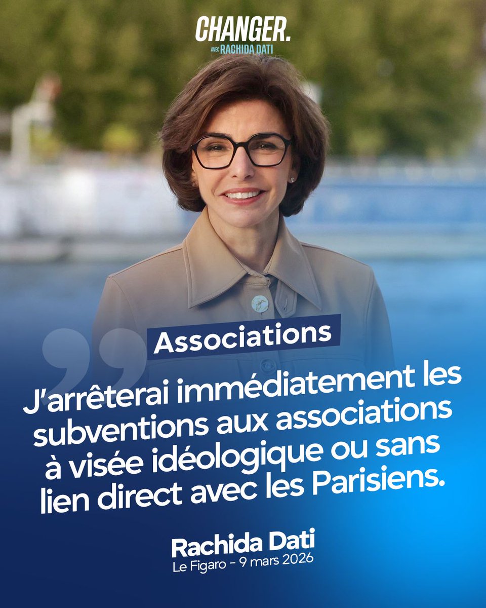 Dès mon élection, je reprendrai Paris et son espace public en main: police municipale armée, 8 000 caméras, une ville propre 24h/24.
Je voterai un budget de redressement pour inverser la courbe de la dette, qui est la condition pour pouvoir baisser les impôts des Parisiens.