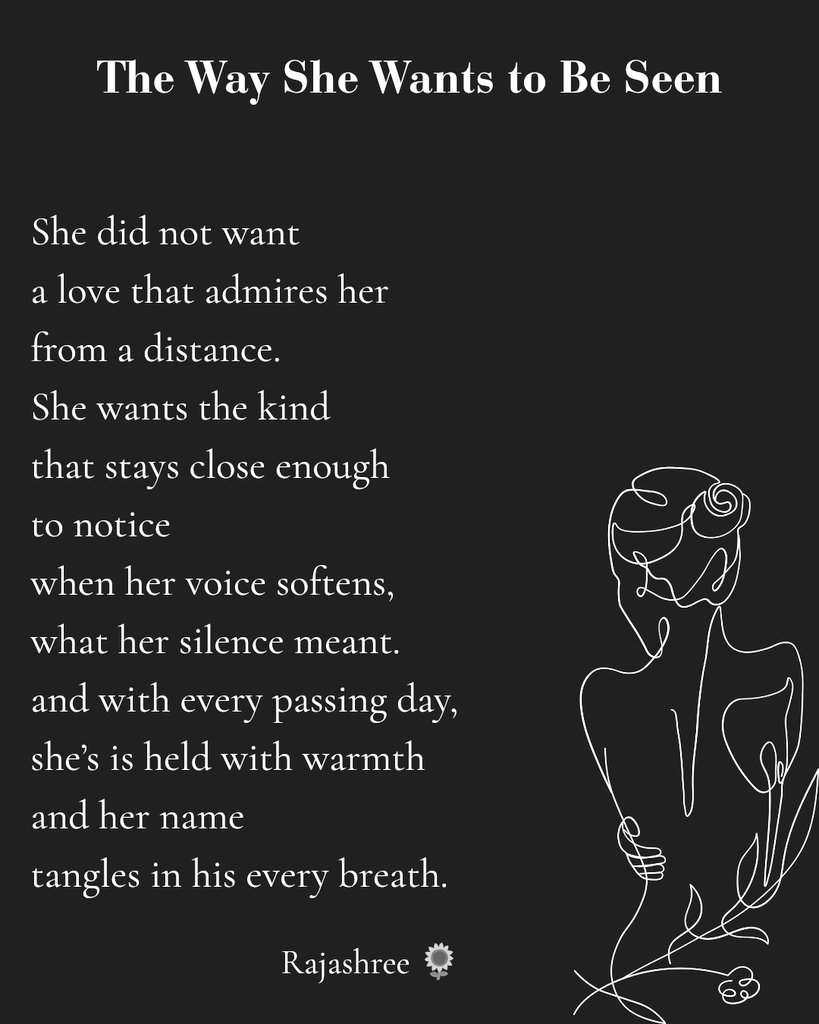 defiantsunfloer's tweet photo. A woman wants love and she also wants to be understood in the moments when words fumble.

🌻

#Rajashreewrites #poetsofIndia #poetrylovers #intimacy https://t.co/NStswxvnKL
